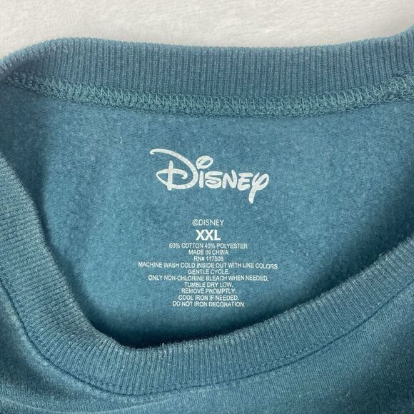 Disney Hercules Graphic Sweater Womens XXL 2XL Green Crewneck Sweatshirt - Picture 6 of 6